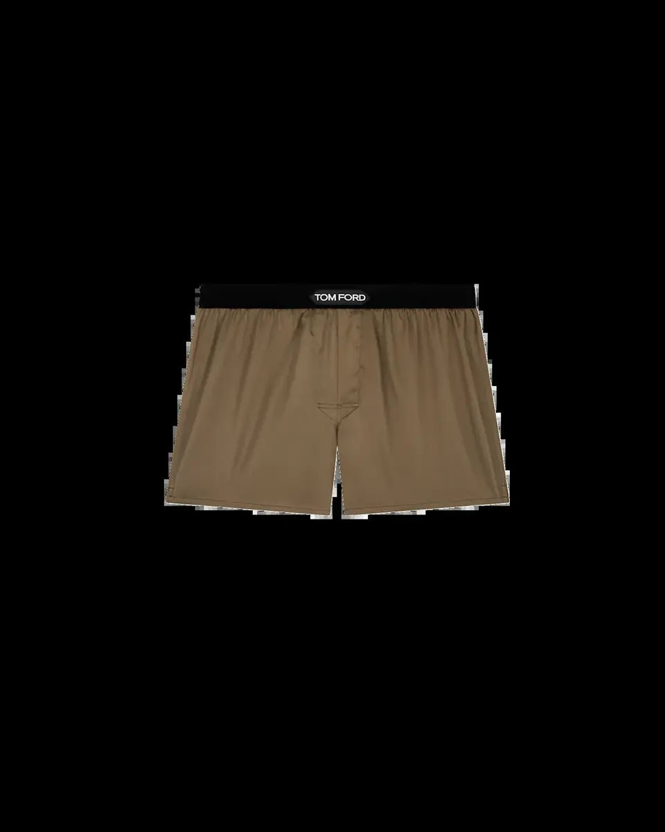 Tom Ford Men's Silk Jacquard Logo Boxers | Thumbnail 2