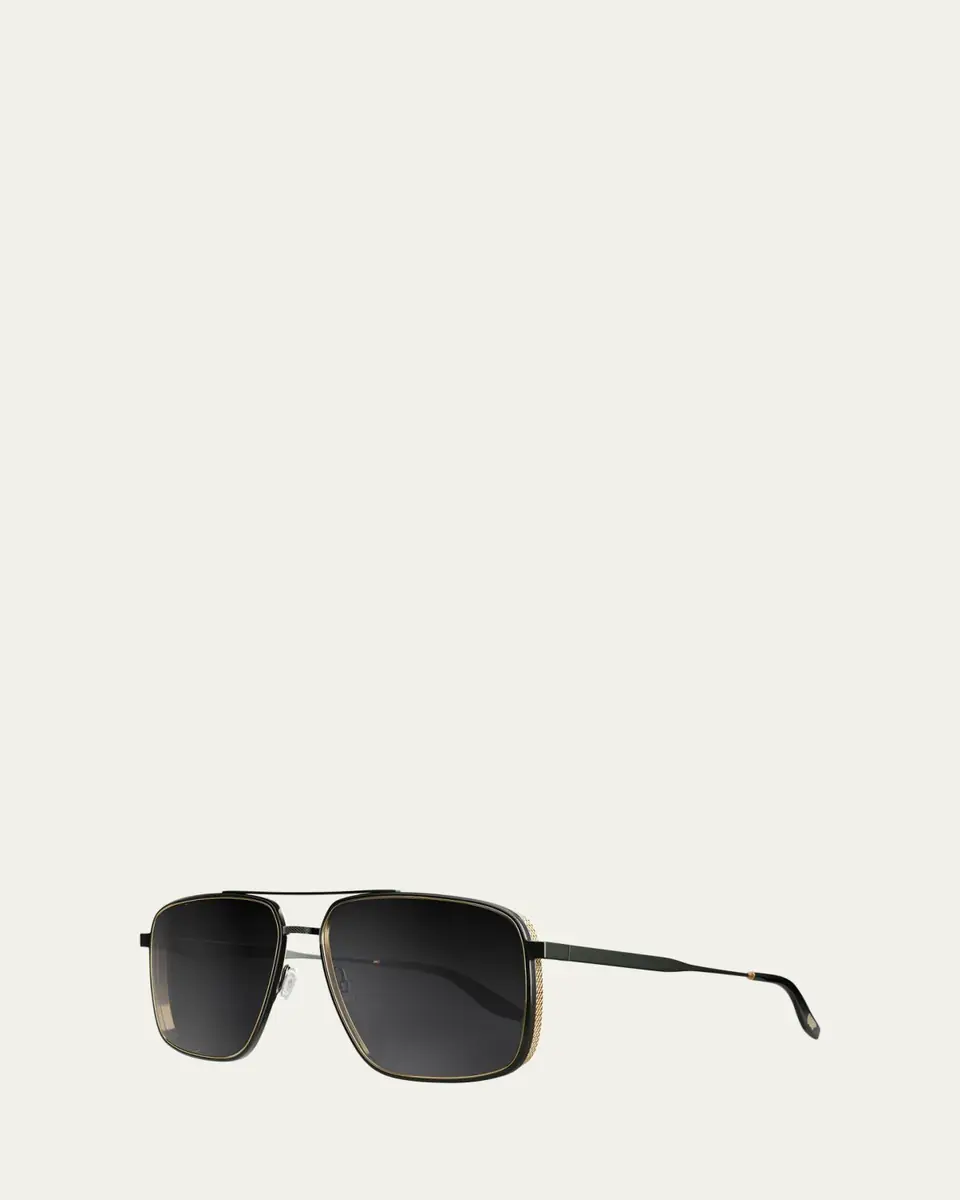 BARTON PERREIRA Men's Scaramanga 007 Titanium Aviator Sunglasses | Thumbnail 2 BARTON PERREIRA Men's Scaramanga 007 Titanium Aviator Sunglasses | Thumbnail 2