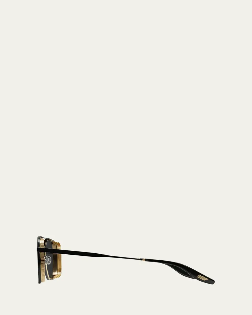 BARTON PERREIRA Men's Scaramanga 007 Titanium Aviator Sunglasses | Thumbnail 3 BARTON PERREIRA Men's Scaramanga 007 Titanium Aviator Sunglasses | Thumbnail 3