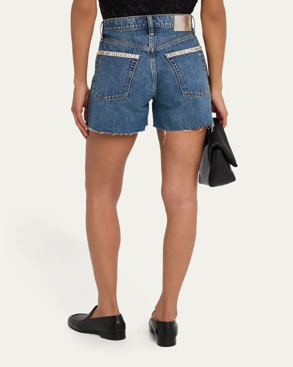 Rag & Bone Embellished Cut-Off Denim Shorts | Thumbnail 3 Rag & Bone Embellished Cut-Off Denim Shorts | Thumbnail 3