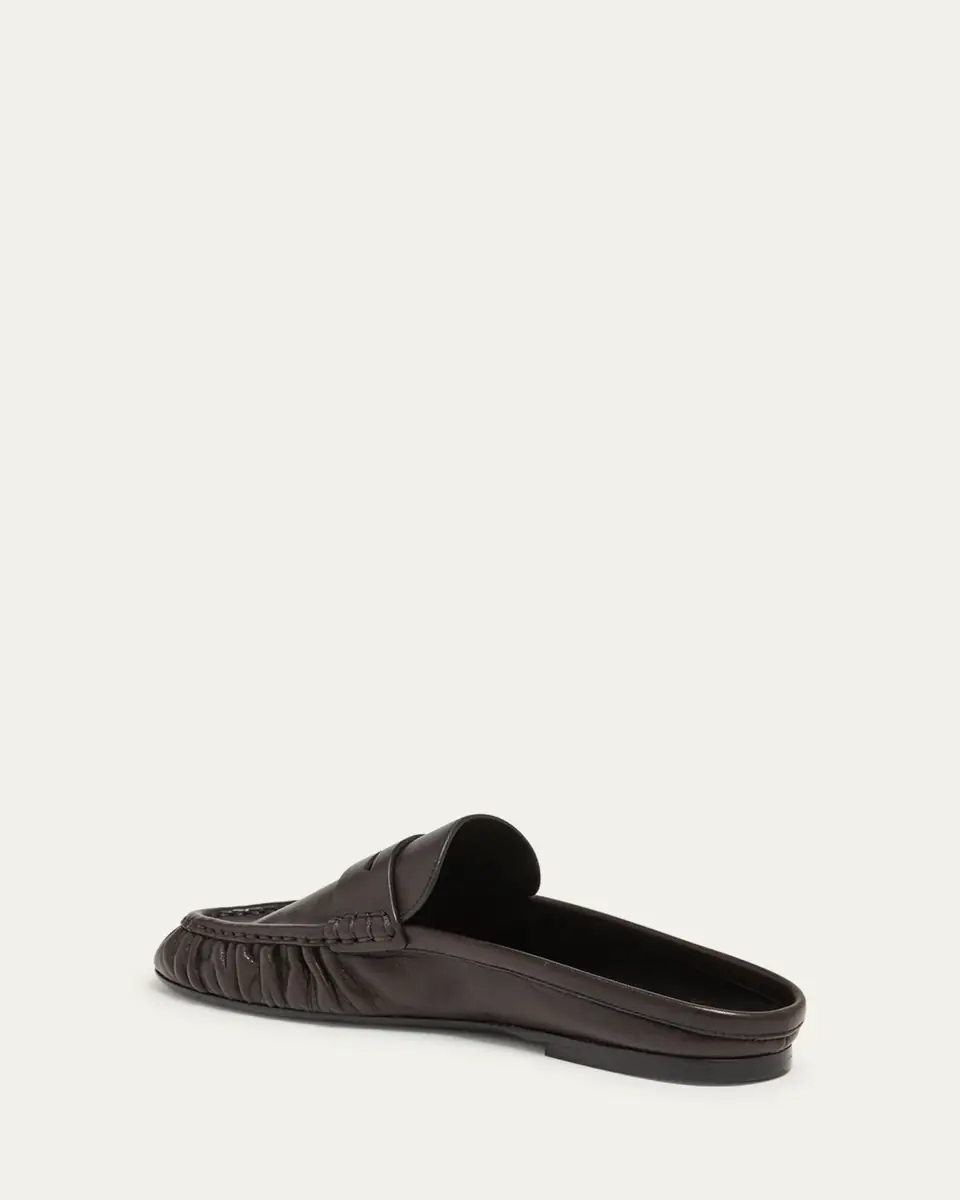 Saint Laurent Le Loafer Leather Penny Loafer Mules | Thumbnail 4