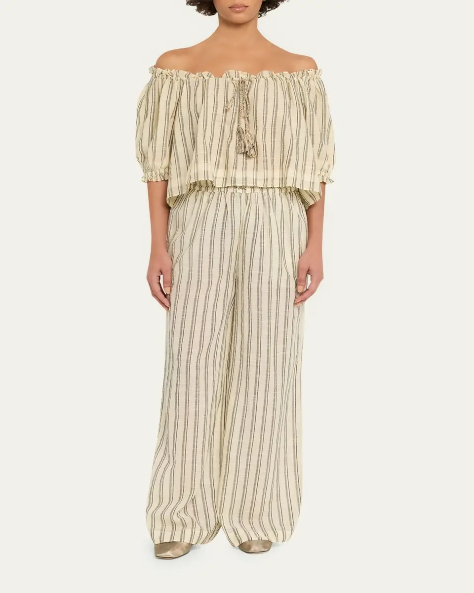 Ulla Johnson Josephine Stripe Coverup Pants | Thumbnail 2