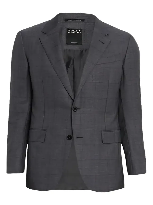 Men's Tonal Plaid 15milmil15 Wool Suit