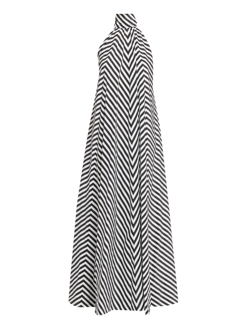 Ralph Lauren Collection Piper Striped Silk-Blend Evening Dress