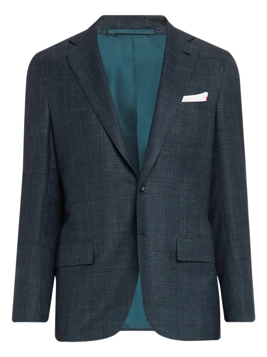 Kiton Men's Tonal Plaid Cashmere Two-Piece Suit