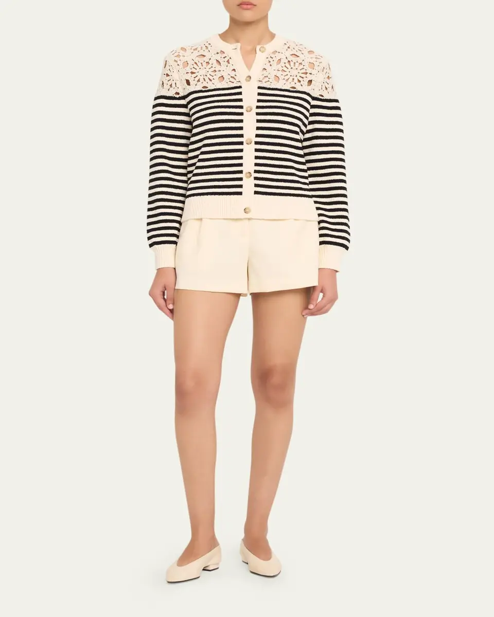 Frame The Coastal Stripe Cardigan | Thumbnail 2 Frame The Coastal Stripe Cardigan | Thumbnail 2