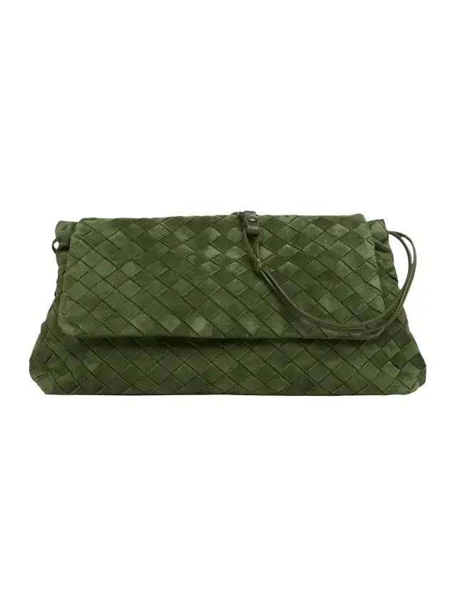 Giorno Suede Drawstring Shoulder Bag