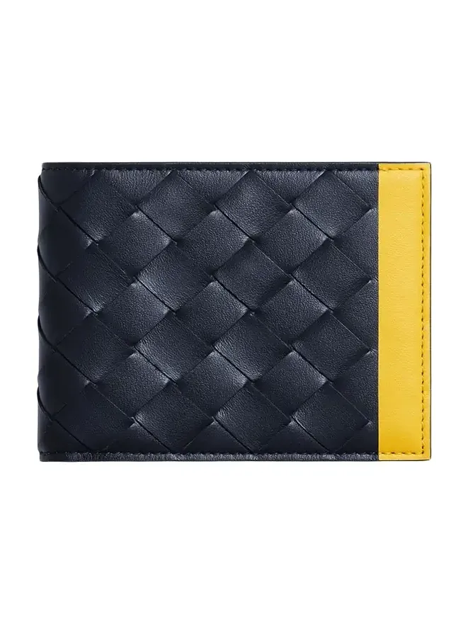 Bottega Veneta Men's Intrecciato Leather Colorblock Bifold Wallet