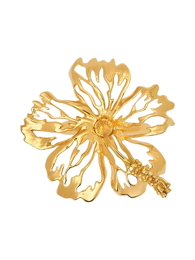 Openwork Hibiscus Ring Openwork Hibiscus Ring