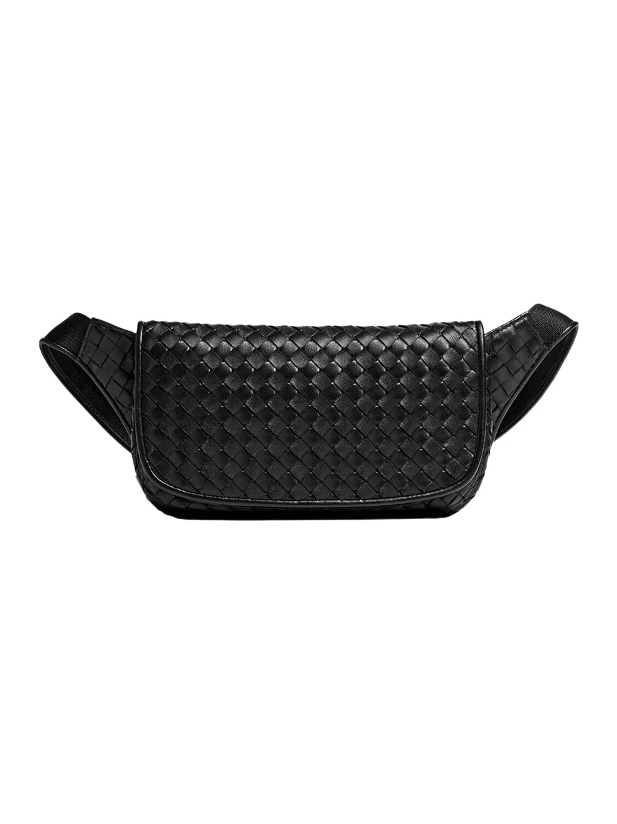 Men's Veneto Intrecciato Leather Sling Bag Men's Veneto Intrecciato Leather Sling Bag
