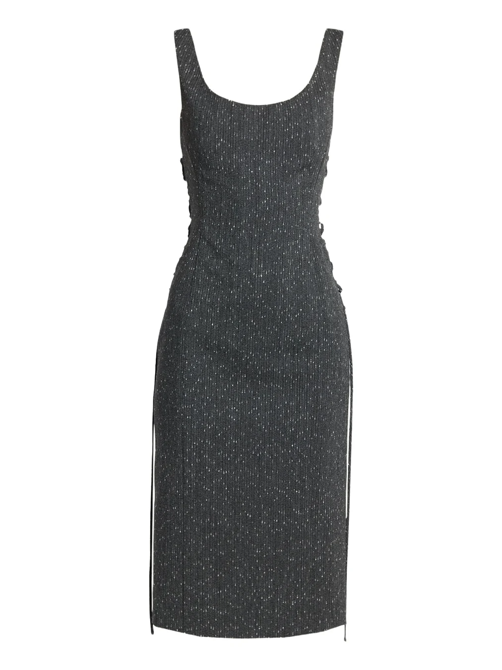 Sleeveless Laced Sheath Dress