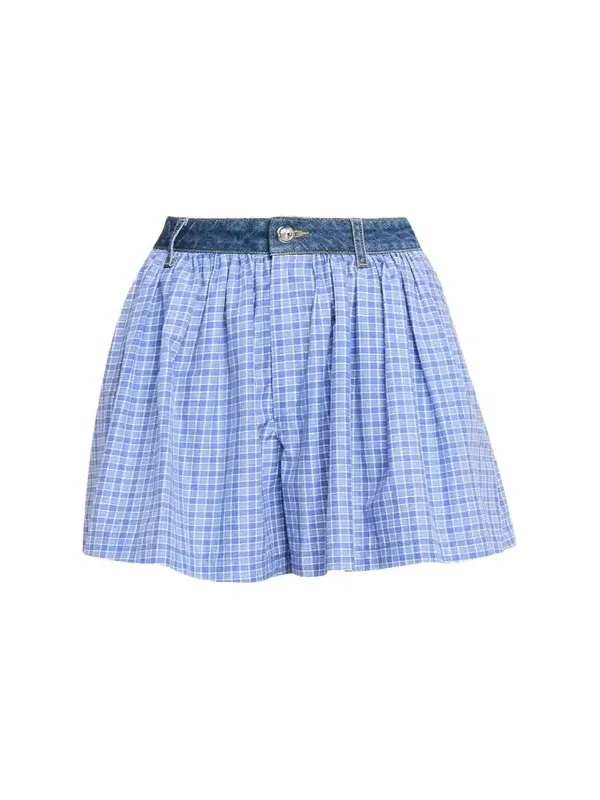 Madalyn Wide-Leg Gingham Shorts Madalyn Wide-Leg Gingham Shorts