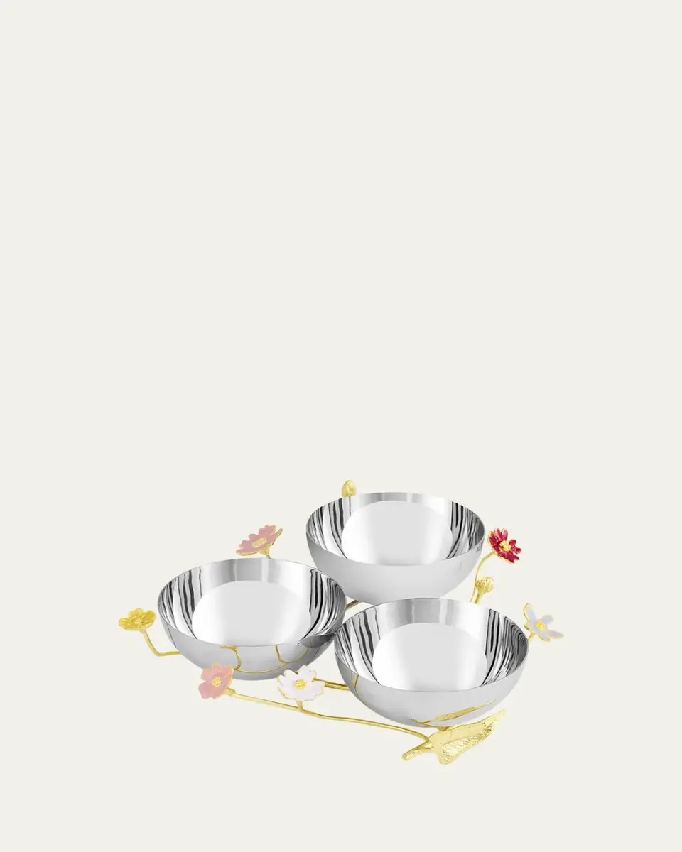 Michael Aram Wildflower Triple Dish | Thumbnail 2 Michael Aram Wildflower Triple Dish | Thumbnail 2