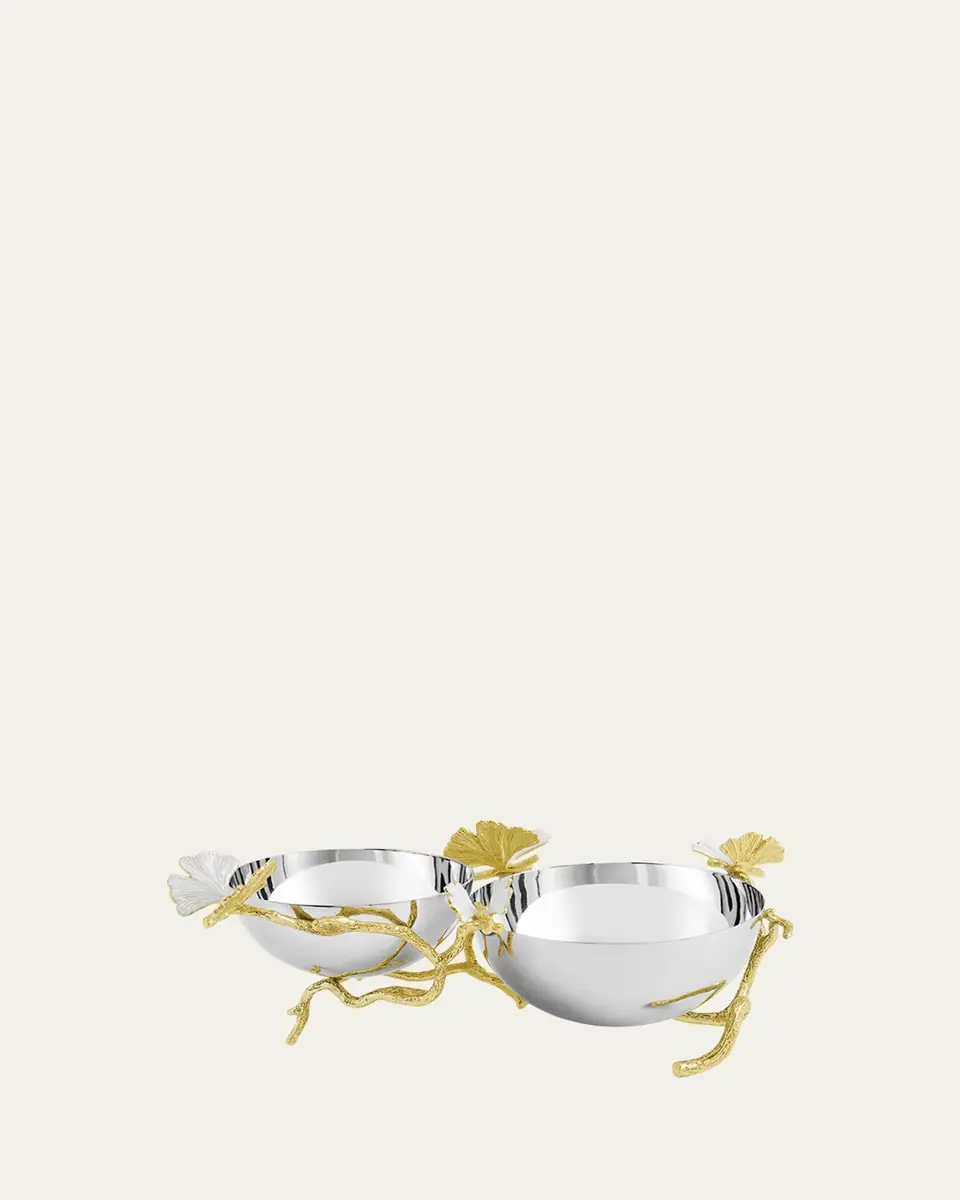 Michael Aram Butterfly Gingko Gold Double Dish | Thumbnail 2 Michael Aram Butterfly Gingko Gold Double Dish | Thumbnail 2