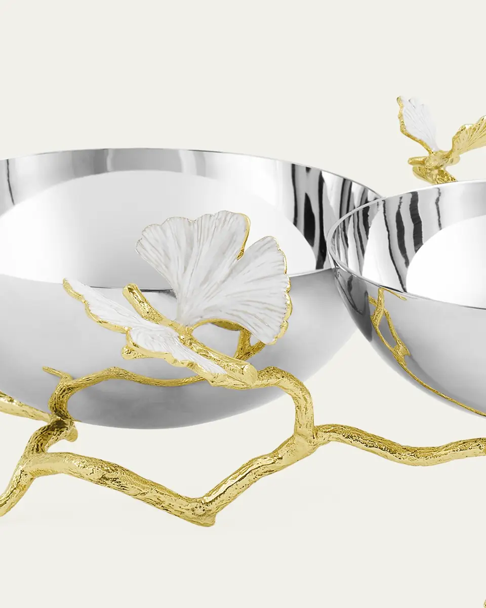 Michael Aram Butterfly Gingko Gold Double Dish | Thumbnail 3 Michael Aram Butterfly Gingko Gold Double Dish | Thumbnail 3