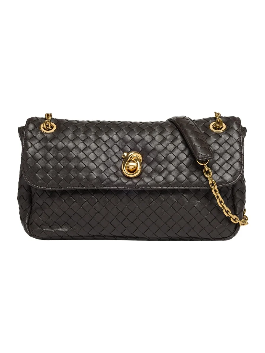 Bottega Veneta Madison Intrecciato Leather Shoulder Bag