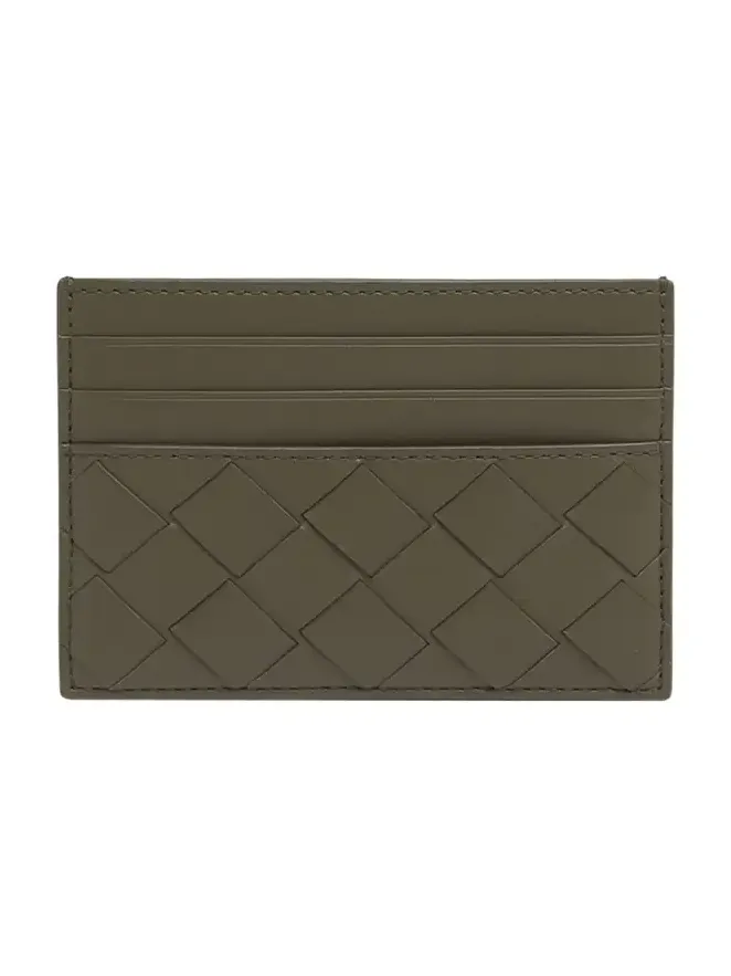 Men's Intrecciato 15 Leather Card Holder Men's Intrecciato 15 Leather Card Holder