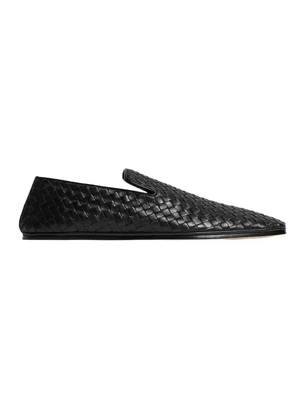 Men's Palazzo Intrecciato Leather Square-Toe Slippers