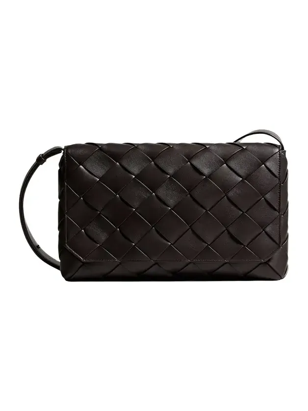 Men's Diago Large Intreccio Leather Messenger Bag Men's Diago Large Intreccio Leather Messenger Bag