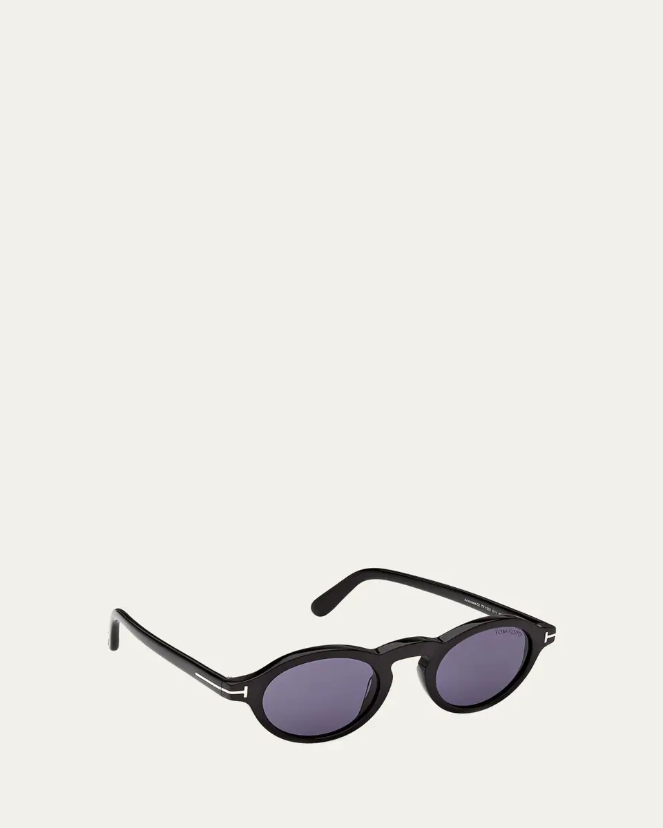 Tom Ford Men's Aristotele-02 Acetate Round Sunglasses | Thumbnail 3