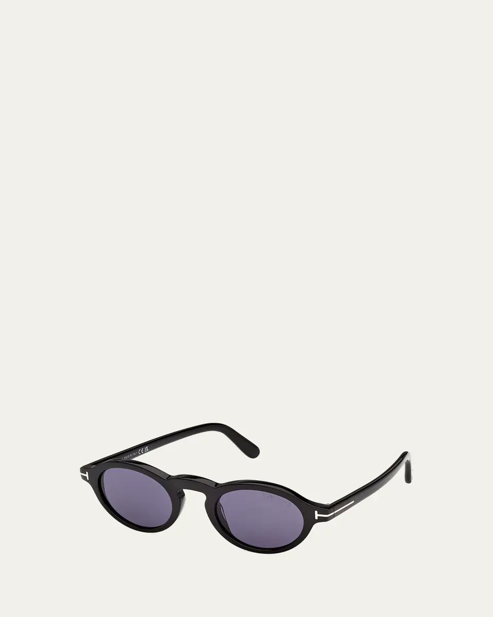 Tom Ford Men's Aristotele-02 Acetate Round Sunglasses | Thumbnail 4