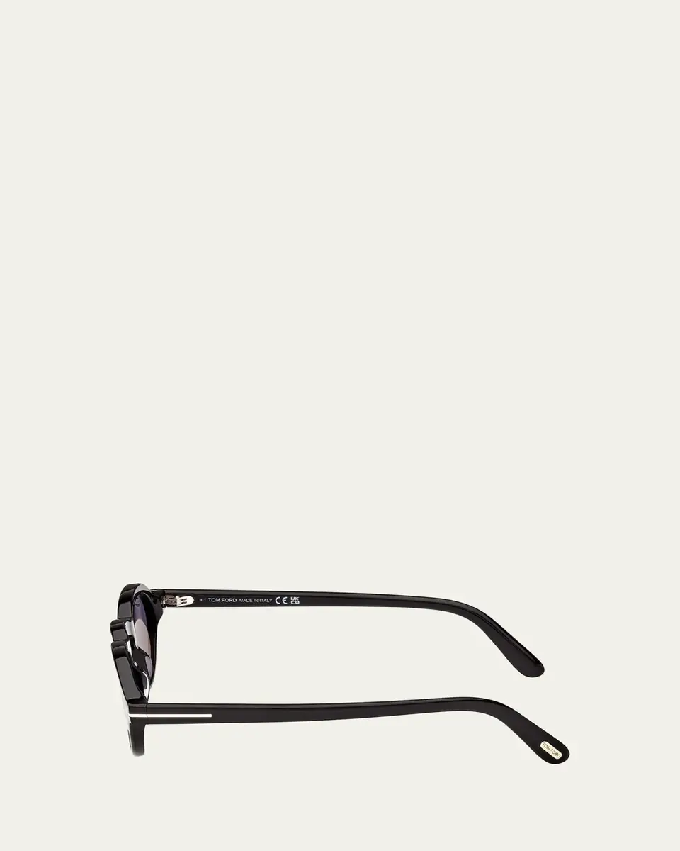 Tom Ford Men's Aristotele-02 Acetate Round Sunglasses | Thumbnail 5