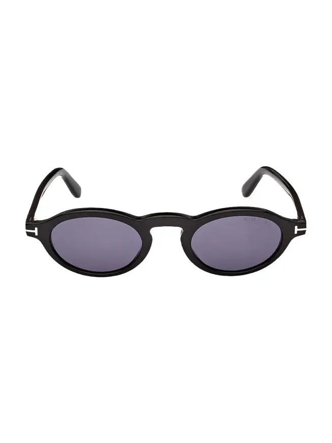 Men's Aristotele-02 Acetate Round Sunglasses