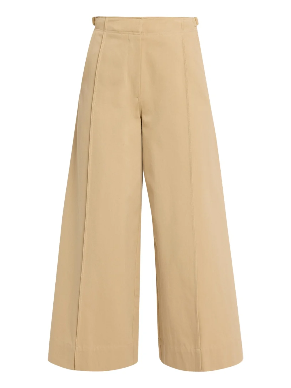 Sascha Cropped Wide-Leg Cotton Trousers