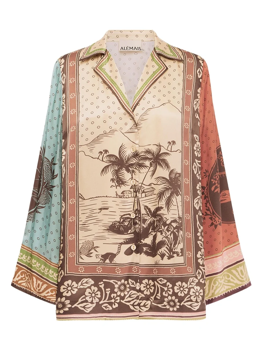 ALÉMAIS Alberta Silk Shirt