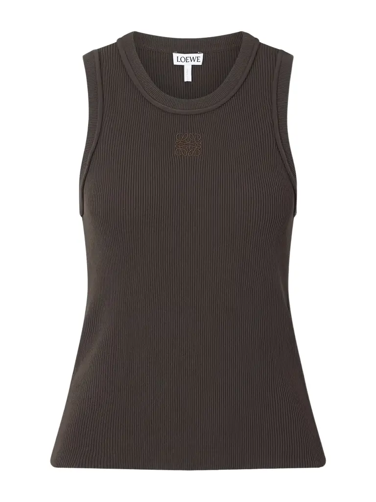 Loewe Anagram-embroidered Ribbed Tank | Image 1 Loewe Anagram-embroidered Ribbed Tank | Image 1