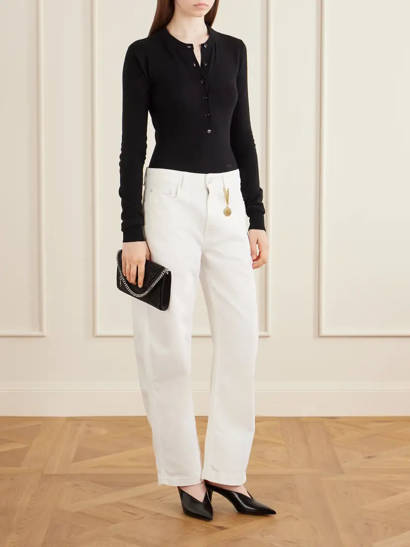 Stella McCartney The Falabella Bead-embellished Chain Wallet | Thumbnail 3 Stella McCartney The Falabella Bead-embellished Chain Wallet | Thumbnail 3