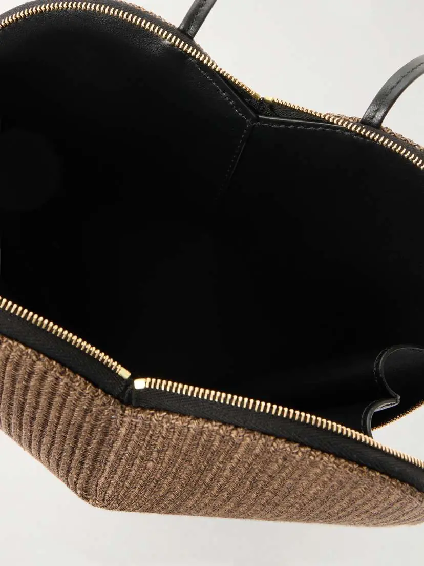 Alaïa Le Cœur Leather-trimmed Raffia Shoulder Bag | Thumbnail 5 Alaïa Le Cœur Leather-trimmed Raffia Shoulder Bag | Thumbnail 5