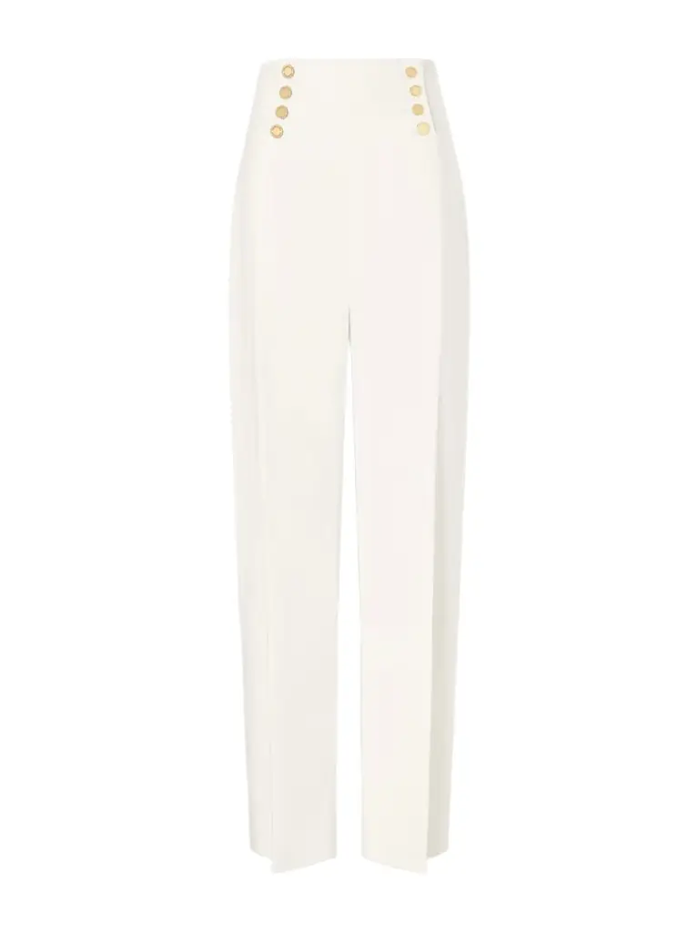 Carolina Herrera Alba Cotton-blend Wide-leg Pants | Image 1 Carolina Herrera Alba Cotton-blend Wide-leg Pants | Image 1