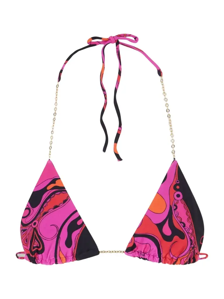 Printed Triangle Bikini Top Printed Triangle Bikini Top