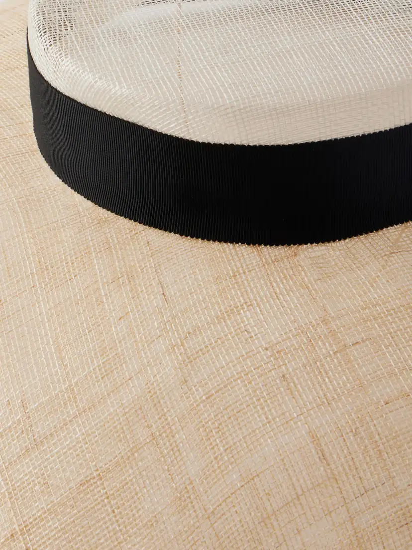 Gigi Burris Maris Grosgrain-trimmed Sinamay Sunhat - Neutral | Thumbnail 3 Gigi Burris Maris Grosgrain-trimmed Sinamay Sunhat - Neutral | Thumbnail 3