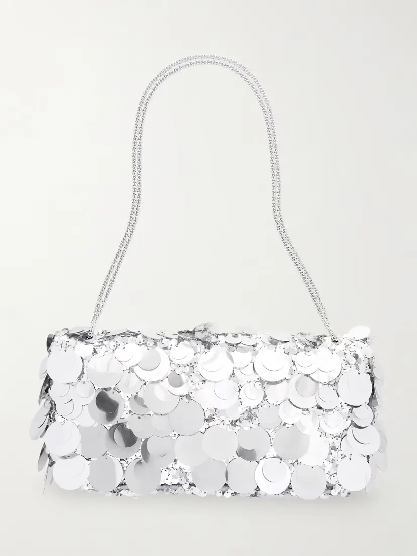 Rabanne Sequined Metallic Leather Shoulder Bag | Thumbnail 3 Rabanne Sequined Metallic Leather Shoulder Bag | Thumbnail 3