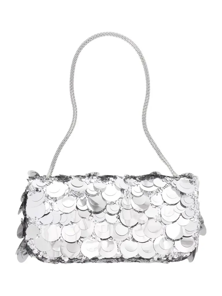 Rabanne Sequined Metallic Leather Shoulder Bag | Image 1 Rabanne Sequined Metallic Leather Shoulder Bag | Image 1