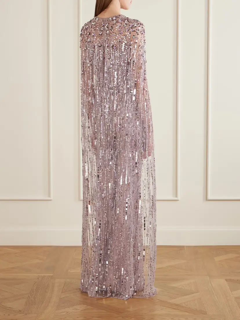 Jenny Packham Ruby Sequined Tulle Gown | Thumbnail 3 Jenny Packham Ruby Sequined Tulle Gown | Thumbnail 3