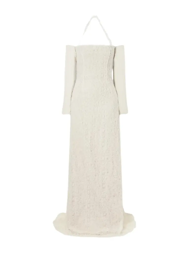 Danielle Frankel Evie Embroidered Tulle And Organza Gown - Off-white | Image 1 Danielle Frankel Evie Embroidered Tulle And Organza Gown - Off-white | Image 1