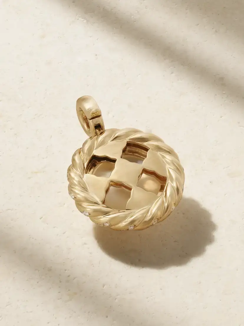 David Yurman 18-karat Gold, Diamond And Pearl Pendant. | Thumbnail 3 David Yurman 18-karat Gold, Diamond And Pearl Pendant. | Thumbnail 3