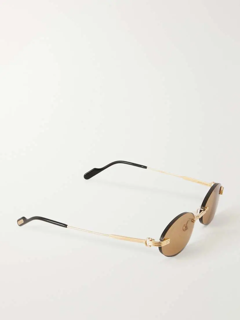 Cartier Eyewear Rounded-frame Metal Sunglasses | Thumbnail 3 Cartier Eyewear Rounded-frame Metal Sunglasses | Thumbnail 3