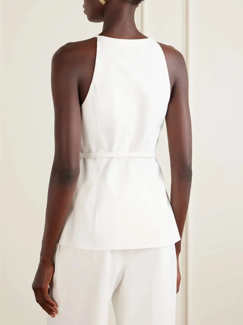 Carolina Herrera Belted Cotton-blend Blouse | Thumbnail 3 Carolina Herrera Belted Cotton-blend Blouse | Thumbnail 3