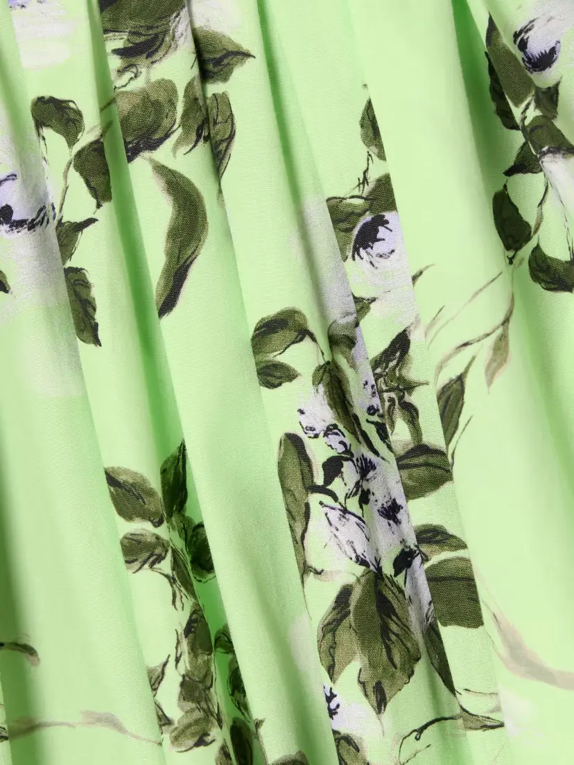 Emilia Wickstead Eglantine Belted Gathered Floral-print Cotton-poplin Midi Dress | Thumbnail 4