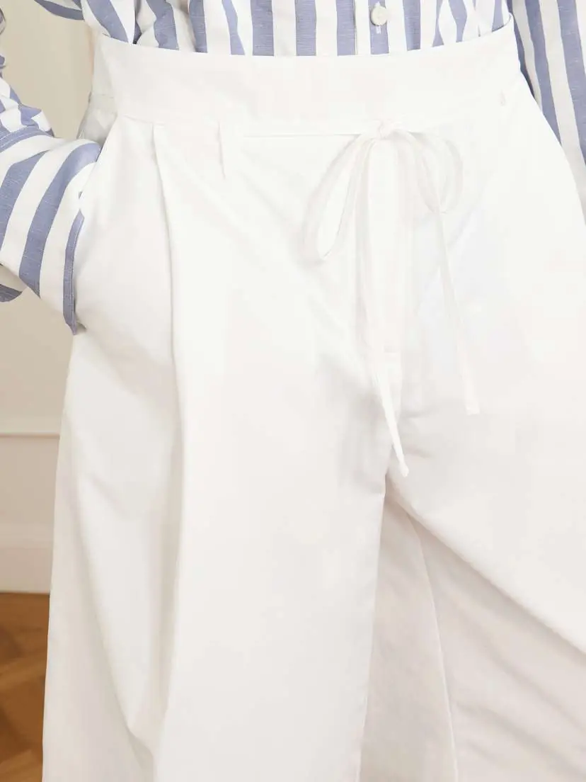 Jacquemus Le Marin High-rise Cotton-poplin Wide-leg Shorts | Thumbnail 4 Jacquemus Le Marin High-rise Cotton-poplin Wide-leg Shorts | Thumbnail 4