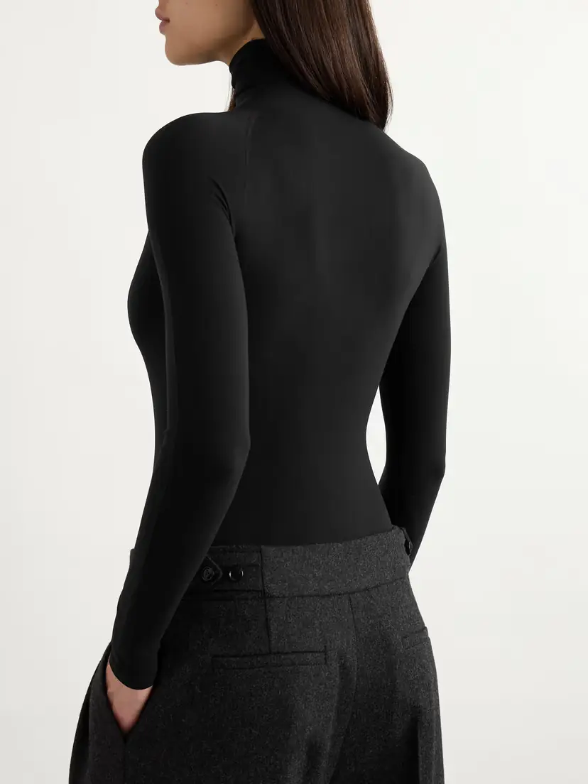 Alaïa Stretch-jersey Turtleneck Bodysuit | Thumbnail 3 Alaïa Stretch-jersey Turtleneck Bodysuit | Thumbnail 3