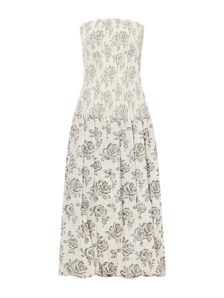 Kallmeyer Blanche Floral-brocade Gown - Cream | Image 1 Kallmeyer Blanche Floral-brocade Gown - Cream | Image 1