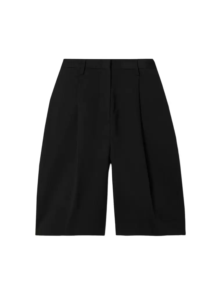 Matteau Pleated Organic Cotton-blend Twill Shorts | Image 1 Matteau Pleated Organic Cotton-blend Twill Shorts | Image 1