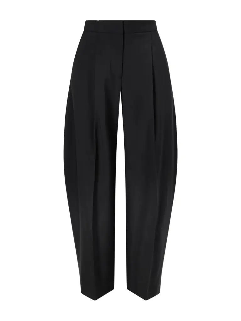 Alaïa Pleated Wool-blend Gabardine Tapered Pants | Image 1 Alaïa Pleated Wool-blend Gabardine Tapered Pants | Image 1