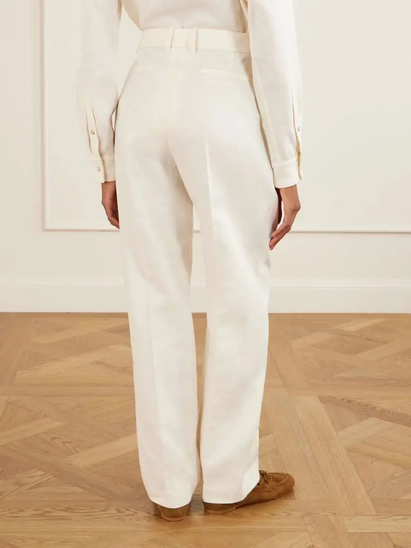 God’s True Cashmere Solid Linen Straight-leg Pants | Thumbnail 4 God’s True Cashmere Solid Linen Straight-leg Pants | Thumbnail 4