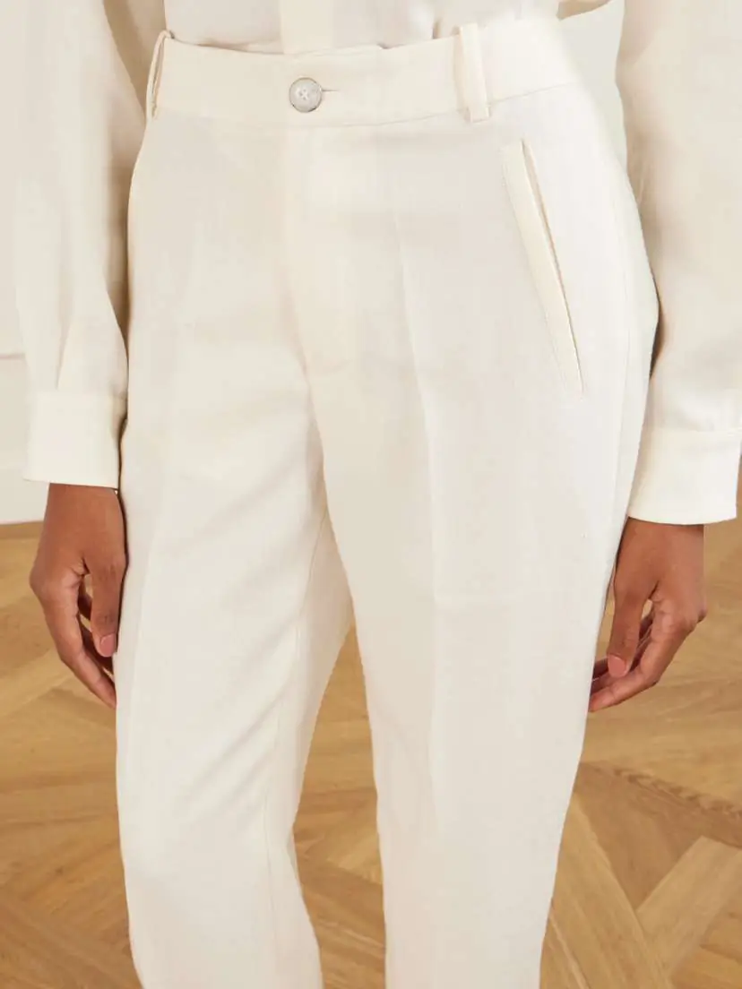 God’s True Cashmere Solid Linen Straight-leg Pants | Thumbnail 5 God’s True Cashmere Solid Linen Straight-leg Pants | Thumbnail 5